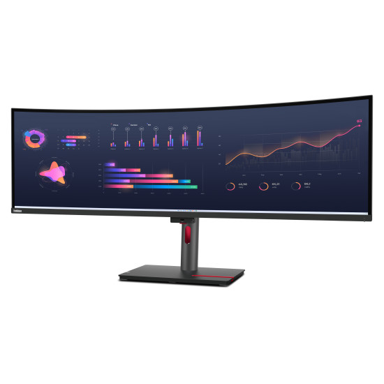 Lenovo ThinkVision P49w-30 LED display 124.5 cm (49") 5120 x 1440 pixels DQHD Black Lenovo ThinkVision P49w-30 LED display 124.5 cm (49") 5120 x 1440 pixels DQHD Black