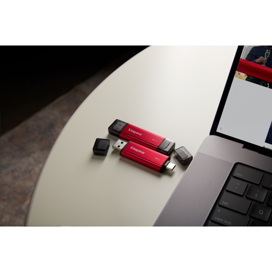 2TB Dual USB-A/C Portable SSD, Up to 1050MB/s USB 3.2 Gen 2