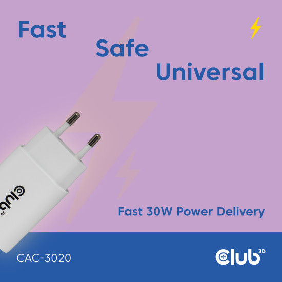 2-Pack USB C Charger 30 Watt Whit 2-Pack USB C Charger 30 Watt Whit