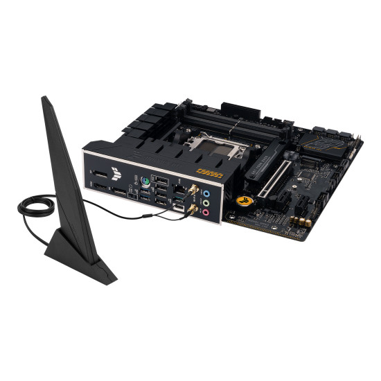 Mainboard|ASUS|AMD B650|SAM5|Micro-ATX|Memory DDR5|Memory slots 4|2xPCI-Express 4.0 1x|1xPCI-Express 4.0 16x|2xM.2|1xHDMI|2xDisplayPort|4xUSB 2.0|2xUSB 3.2|2xUSB-C|1xRJ45|3xAudio port|TUFGAMINGB650M-EWIFI Mainboard|ASUS|AMD B650|SAM5|Micro-ATX|Memory DDR5|Memory slots 4|2xPCI-Express 4.0 1x|1xPCI-Express 4.0 16x|2xM.2|1xHDMI|2xDisplayPort|4xUSB 2.0|2xUSB 3.2|2xUSB-C|1xRJ45|3xAudio port|TUFGAMINGB650M-EWIFI