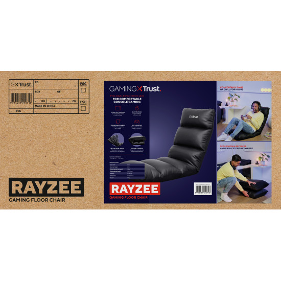 Trust GXT 718 RAYZEE Console gaming chair Padded seat Black Trust GXT 718 RAYZEE Console gaming chair Padded seat Black