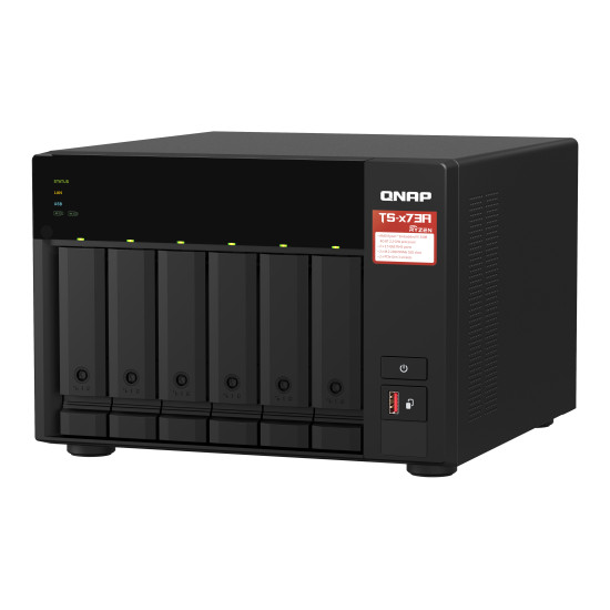 QNAP TS-673A NAS Tower Ryzen Embedded V1500B 8 GB DDR4 0 TB QNAP Turbo System Black QNAP TS-673A NAS Tower Ryzen Embedded V1500B 8 GB DDR4 0 TB QNAP Turbo System Black