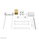 Neomounts FL55-875WH1 TV trolley 55-100" - motorised - TÜV Neomounts FL55-875WH1 TV trolley 55-100" - motorised - TÜV