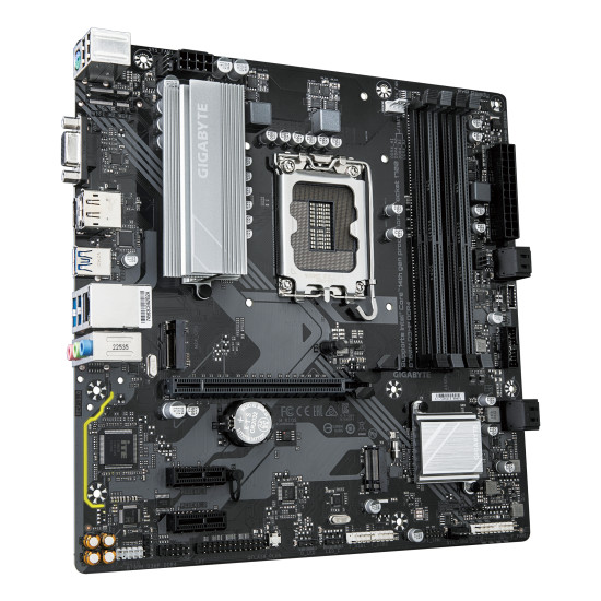 Mainboard|GIGABYTE|Intel B760 Express|LGA1700|Micro-ATX|Memory DDR4|Memory slots 4|2xPCI-Express 3.0 1x|1xPCI-Express 4.0 16x|2xM.2|1x15pin D-sub|1xHDMI|1xDisplayPort|6xUSB 2.0|5xUSB 3.2|1xUSB-C|1xPS/2|1xRJ45|3xAudio port|B760MD3HPDDR4