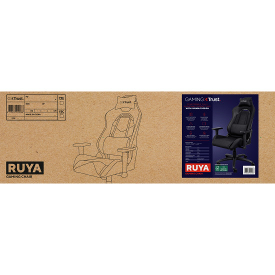 Trust GXT 714 RUYA Universal gaming chair Black Trust GXT 714 RUYA Universal gaming chair Black