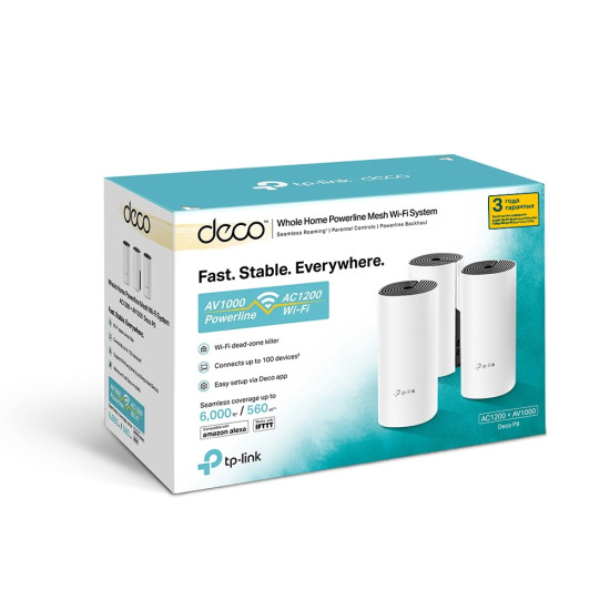 TP-Link AC1200 + AV1000 Whole Home Hybrid Mesh Wi-Fi System, 3-Pack TP-Link AC1200 + AV1000 Whole Home Hybrid Mesh Wi-Fi System, 3-Pack