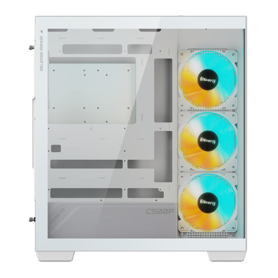 Case|GIGABYTE|MidiTower|Case product features Transparent panel|ATX|MicroATX|MiniITX|Colour White|GB-C500PIST Case|GIGABYTE|MidiTower|Case product features Transparent panel|ATX|MicroATX|MiniITX|Colour White|GB-C500PIST