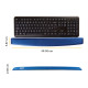 Fellowes 9178401 wrist rest Gel, Polyurethane Blue Fellowes 9178401 wrist rest Gel, Polyurethane Blue