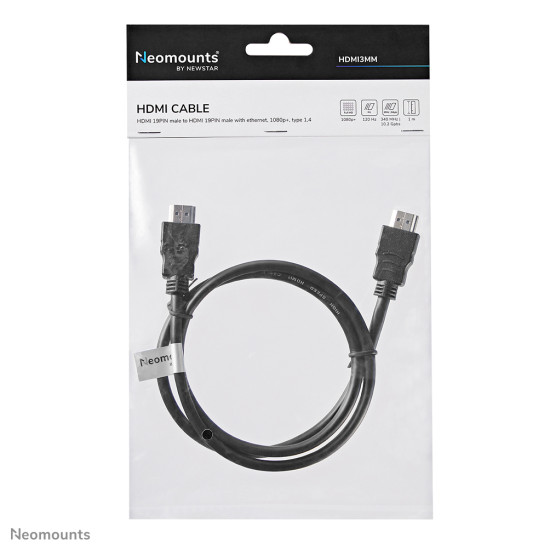 Neomounts HDMI3MM HDMI cable - 1 metres Neomounts HDMI3MM HDMI cable - 1 metres