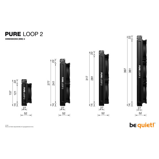 be quiet! Pure Loop 2 | 280mm Processor All-in-one liquid cooler 14 cm Black 1 pc(s) be quiet! Pure Loop 2 | 280mm Processor All-in-one liquid cooler 14 cm Black 1 pc(s)