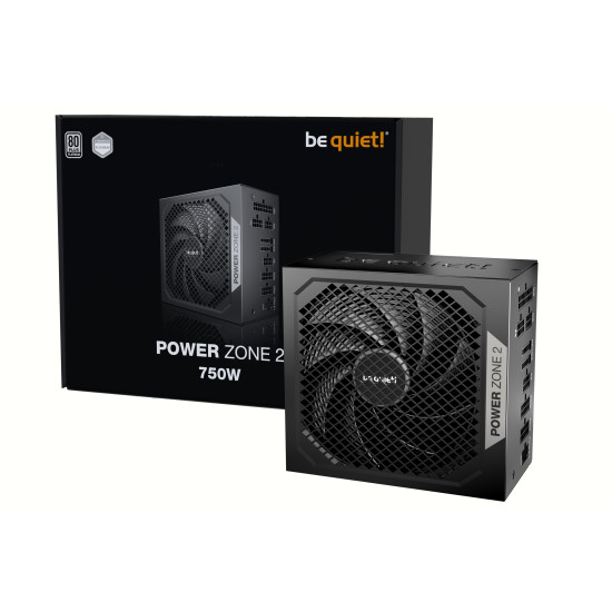 be quiet! POWER ZONE 2 750W power supply unit 20+4 pin ATX ATX Black be quiet! POWER ZONE 2 750W power supply unit 20+4 pin ATX ATX Black