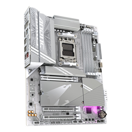 Mainboard|GIGABYTE|AMD X870E|SAM5|ATX|Memory DDR5|Memory slots 4|1xPCI-Express 3.0 2x|1xPCI-Express 4.0 4x |1xPCI-Express 5.0 16x|4xM.2|1xHDMI|4xUSB 2.0|6xUSB 3.2|2xUSB-C|1xOptical S/PDIF|1xRJ45|2xAudio port|X870AELITEWF7ICE1.1 Mainboard|GIGABYTE|AMD X870E|SAM5|ATX|Memory DDR5|Memory slots 4|1xPCI-Express 3.0 2x|1xPCI-Express 4.0 4x |1xPCI-Express 5.0 16x|4xM.2|1xHDMI|4xUSB 2.0|6xUSB 3.2|2xUSB-C|1xOptical S/PDIF|1xRJ45|2xAudio port|X870AELITEWF7ICE1.1