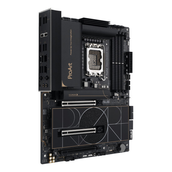 Mainboard|ASUS|Intel Z890|LGA1851|ATX|Memory DDR5|Memory slots 4|1xPCI-Express 4.0 16x|2xPCI-Express 5.0 16x|5xM.2|1xHDMI|1xDisplayPort|1xAudio-In|1xAudio-Out|1xUSB 2.0|6xUSB 3.2|3xUSB-C w/Thunderbolt|1xRJ45|PROARTZ890-CREATORWIFI Mainboard|ASUS|Intel Z890|LGA1851|ATX|Memory DDR5|Memory slots 4|1xPCI-Express 4.0 16x|2xPCI-Express 5.0 16x|5xM.2|1xHDMI|1xDisplayPort|1xAudio-In|1xAudio-Out|1xUSB 2.0|6xUSB 3.2|3xUSB-C w/Thunderbolt|1xRJ45|PROARTZ890-CREATORWIFI