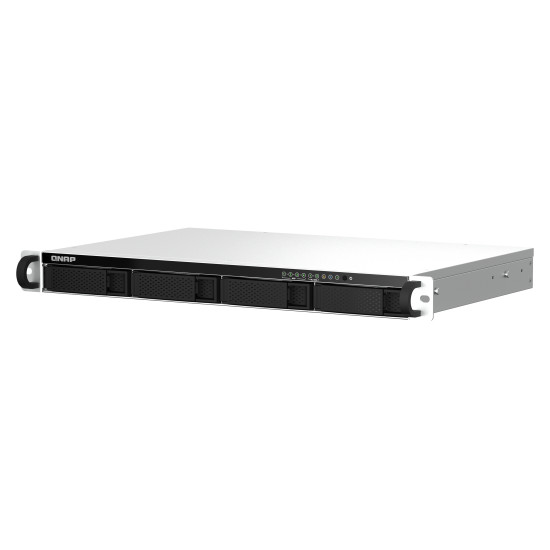 QNAP TS-464eU NAS Rack (1U) Intel® Celeron® N5095 8 GB DDR4 0 TB QNAP Turbo System Aluminium, Black QNAP TS-464eU NAS Rack (1U) Intel® Celeron® N5095 8 GB DDR4 0 TB QNAP Turbo System Aluminium, Black