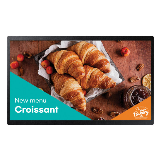 Samsung QB24C Digital signage flat panel 61 cm (24") LED Wi-Fi 250 cd/m² Full HD Black Built-in processor Tizen 16/7 Samsung QB24C Digital signage flat panel 61 cm (24") LED Wi-Fi 250 cd/m² Full HD Black Built-in processor Tizen 16/7