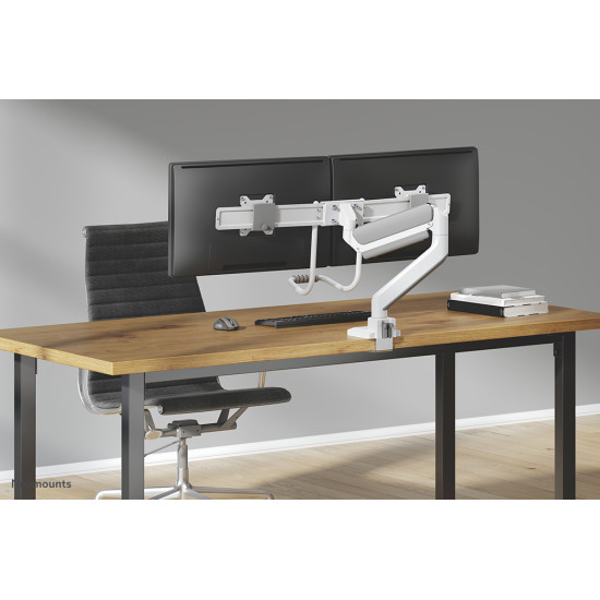 Neomounts DS75-450WH2 Monitor arm 17-32" - gas spring - Topfix - 180°-stop