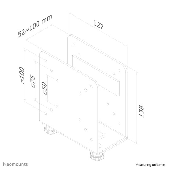 Neomounts THINCLIENT-20 Mini PC holder - max 7 kg - universal