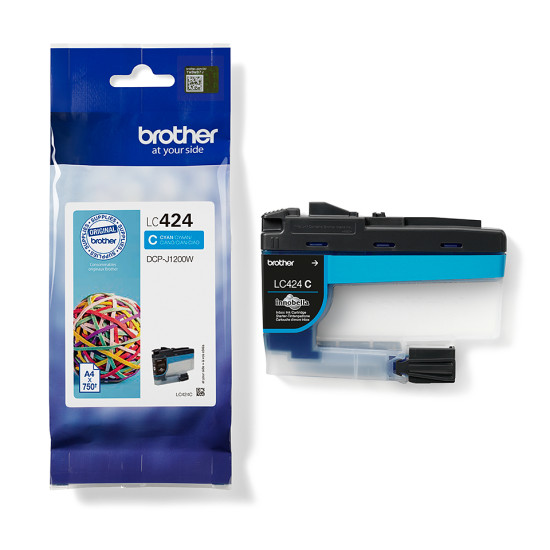 Brother LC424C ink cartridge 1 pc(s) Original Cyan Brother LC424C ink cartridge 1 pc(s) Original Cyan