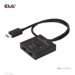 VIDEO SWITCH HDMI 2PORT/CSV-1384 CLUB3D