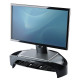 Fellowes Computer Monitor Stand with 3 Height Adjustments - Smart Suites Monitor Riser Plus with Storage Area - Ergonomic Adjustable Monitor Stand for Computers - Max Weight 10KG/Max Size 21" - Black Fellowes Computer Monitor Stand with 3 Height Adjustments - Smart Suites Monitor Riser Plus with Storage Area - Ergonomic Adjustable Monitor Stand for Computers - Max Weight 10KG/Max Size 21" - Black