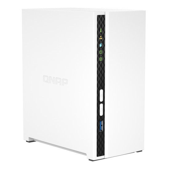 QNAP TS-233 NAS/storage server Tower ARM Cortex-A55 2 GB 0 TB QNAP QTS White QNAP TS-233 NAS/storage server Tower ARM Cortex-A55 2 GB 0 TB QNAP QTS White