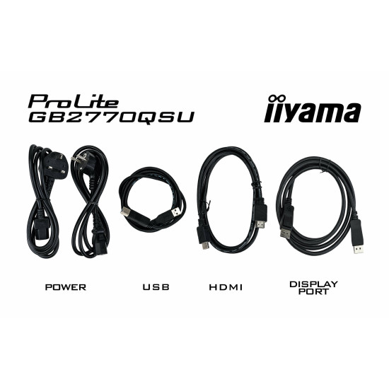 iiyama G-MASTER GB2770QSU-B6 computer monitor 68.6 cm (27") 2560 x 1440 pixels 2K Ultra HD LCD Black iiyama G-MASTER GB2770QSU-B6 computer monitor 68.6 cm (27") 2560 x 1440 pixels 2K Ultra HD LCD Black