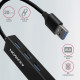 HMA-GL3A Multiport-Hub USB 3.0 Typ A Gbit-LAN 3x USB-A microSD