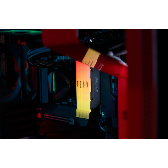Kingston Technology FURY 16GB 3200MT/s DDR4 CL16 DIMM (Kit of 2) Renegade RGB Kingston Technology FURY 16GB 3200MT/s DDR4 CL16 DIMM (Kit of 2) Renegade RGB