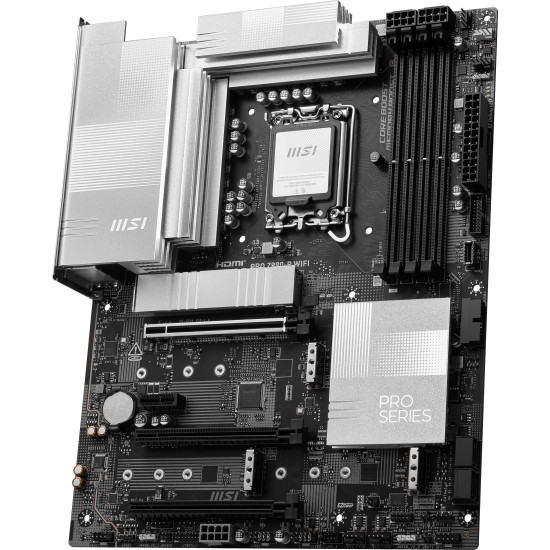 Mainboard|MSI|Intel Z890|LGA1851|ATX|Memory DDR5|Memory slots 4|1xPCI-Express 4.0 1x|2xPCI-Express 4.0 4x |1xPCI-Express 5.0 16x|4xM.2|1xHDMI|1xDisplayPort|4xUSB 2.0|3xUSB 3.2|1xUSB-C|1xUSB-C w/Thunderbolt|1xPS/2|1xRJ45|3xAudio port|PROZ890-PWIFI Mainboard|MSI|Intel Z890|LGA1851|ATX|Memory DDR5|Memory slots 4|1xPCI-Express 4.0 1x|2xPCI-Express 4.0 4x |1xPCI-Express 5.0 16x|4xM.2|1xHDMI|1xDisplayPort|4xUSB 2.0|3xUSB 3.2|1xUSB-C|1xUSB-C w/Thunderbolt|1xPS/2|1xRJ45|3xAudio port|PROZ890-PWIFI