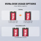 AXAGON ADSA-M2C22 USB-C 20Gbps Dual M.2 NVMe & SATA SSD Docking and Cloning Station