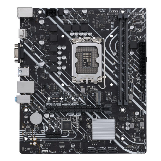 Mainboard|ASUS|Intel H610|LGA1700|MicroATX|Memory DDR4|Memory slots 2|1xPCI-Express 3.0 1x|1xPCI-Express 4.0 16x|1xM.2|1x15pin D-sub|1xHDMI|2xAudio-In|1xAudio-Out|4xUSB 2.0|2xUSB 3.2|1xPS/2|1xRJ45|PRIMEH610M-KD4 Mainboard|ASUS|Intel H610|LGA1700|MicroATX|Memory DDR4|Memory slots 2|1xPCI-Express 3.0 1x|1xPCI-Express 4.0 16x|1xM.2|1x15pin D-sub|1xHDMI|2xAudio-In|1xAudio-Out|4xUSB 2.0|2xUSB 3.2|1xPS/2|1xRJ45|PRIMEH610M-KD4