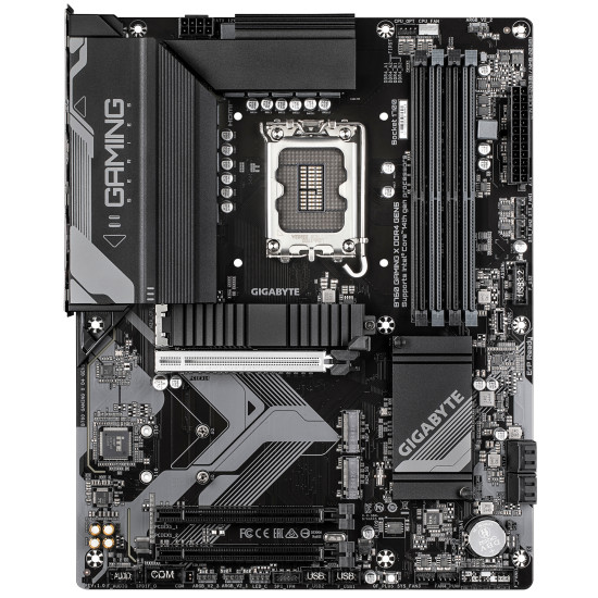 B760 GAMING X DDR4 GEN5 Motherboard - Supports 14th Gen. Intel Core CPUs, 8+1+1 phases VRM, up to 5333MHz DDR4 (OC), 3xPCIe 4.0 M.2, 2.5GbE LAN, USB 3.2 Gen 2
