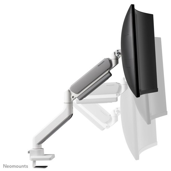 Neomounts DS70PLUS-450WH1 Monitor arm 17-49" - gas spring - Topfix - 180°-stop Neomounts DS70PLUS-450WH1 Monitor arm 17-49" - gas spring - Topfix - 180°-stop
