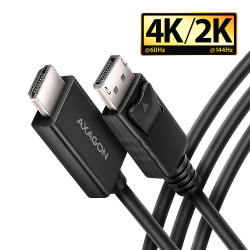 RVD-HI20C2 DP > HDMI cable 1.8 m, 4K/60Hz