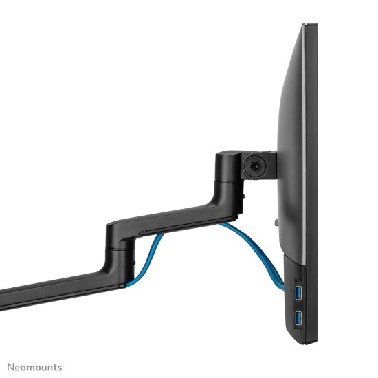 Neomounts DS20-425BL2 Monitor arm with laptop holder 17-27" - space saving Neomounts DS20-425BL2 Monitor arm with laptop holder 17-27" - space saving