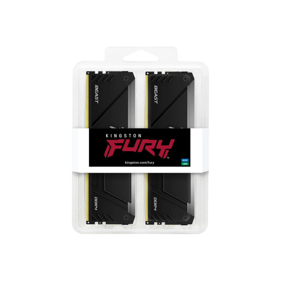 Kingston 32GB 3200MT/s DDR4 CL16 DIMM (Kit of 2) FURY Beast RGB Kingston 32GB 3200MT/s DDR4 CL16 DIMM (Kit of 2) FURY Beast RGB