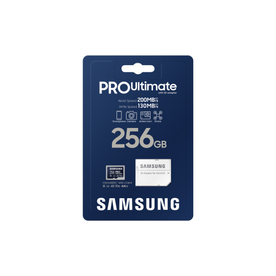 MEMORY MICRO SDXC 256GB/W/ADAPT. MB-MY256SA/WW SAMSUNG MEMORY MICRO SDXC 256GB/W/ADAPT. MB-MY256SA/WW SAMSUNG