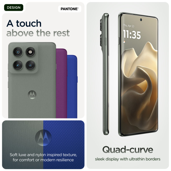 Motorola edge 60 pro 16.9 cm (6.67") Dual SIM Android 15 5G USB Type-C 12 GB 512 GB 6000 mAh Grey Motorola edge 60 pro 16.9 cm (6.67") Dual SIM Android 15 5G USB Type-C 12 GB 512 GB 6000 mAh Grey