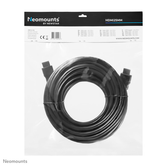 Neomounts HDMI25MM HDMI cable - 7.5 metres Neomounts HDMI25MM HDMI cable - 7.5 metres