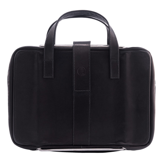R-Go Tools Laptop bag R-Go Viva, full-grain leather, with integrated laptop stand, shoulder strap, 15.6-inch, black R-Go Tools Laptop bag R-Go Viva, full-grain leather, with integrated laptop stand, shoulder strap, 15.6-inch, black