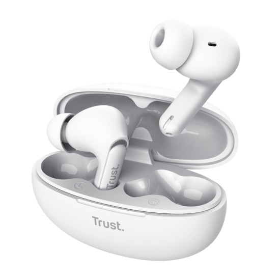Trust Yavi Headset True Wireless Stereo (TWS) In-ear Calls/Music USB Type-C Bluetooth White Trust Yavi Headset True Wireless Stereo (TWS) In-ear Calls/Music USB Type-C Bluetooth White
