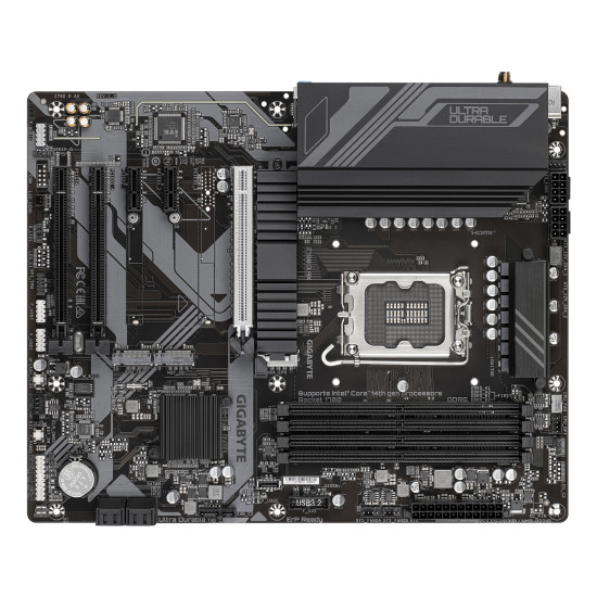 GIGABYTE Z790 D AX Motherboard - Supports Intel Core 14th Gen CPUs, 12+1+1 Phases Digital VRM, up to 7600MHz DDR5 (OC), 3xPCIe 4.0 M.2, Wi-Fi 6E, 2.5GbE LAN, USB 3.2 Gen 2 GIGABYTE Z790 D AX Motherboard - Supports Intel Core 14th Gen CPUs, 12+1+1 Phases Digital VRM, up to 7600MHz DDR5 (OC), 3xPCIe 4.0 M.2, Wi-Fi 6E, 2.5GbE LAN, USB 3.2 Gen 2