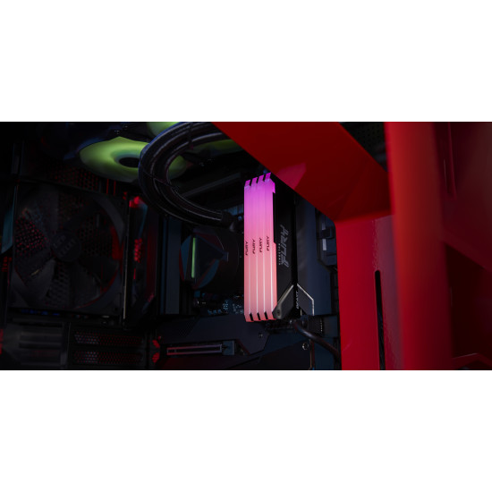 Kingston 32GB 3200MT/s DDR4 CL16 DIMM (Kit of 2) FURY Beast RGB Kingston 32GB 3200MT/s DDR4 CL16 DIMM (Kit of 2) FURY Beast RGB