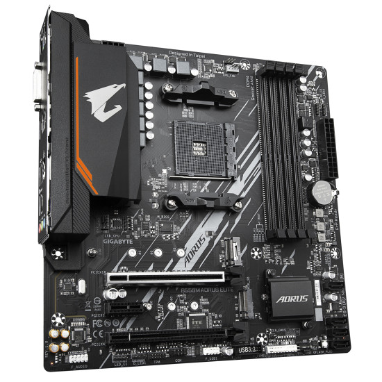 Mainboard|GIGABYTE|AMD B550|SAM4|Micro-ATX|Memory DDR4|Memory slots 4|1xPCI-Express 3.0 1x|1xPCI-Express 3.0 4x|1xPCI-Express 4.0 16x|2xM.2|1xDVI-D|1xHDMI|2xAudio-In|1xAudio-Out|4xUSB 2.0|4xUSB 3.2|1xPS/2|1xRJ45|B550MAORUSELITE1.3 Mainboard|GIGABYTE|AMD B550|SAM4|Micro-ATX|Memory DDR4|Memory slots 4|1xPCI-Express 3.0 1x|1xPCI-Express 3.0 4x|1xPCI-Express 4.0 16x|2xM.2|1xDVI-D|1xHDMI|2xAudio-In|1xAudio-Out|4xUSB 2.0|4xUSB 3.2|1xPS/2|1xRJ45|B550MAORUSELITE1.3