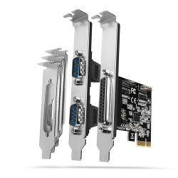 PCEA-PSN PCIe-Adapter mit 1x Parallel-+ 2x Seriell-Ports - ASIX AX99100
