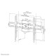 Neomounts WL30S-910BL16 TV pillar mount 40-75" - fixed - lockable - diam. 25-100 cm - portrait