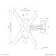 Neomounts WL40S-840BL14 TV mount wall 32-65" - full motion - fast installation
