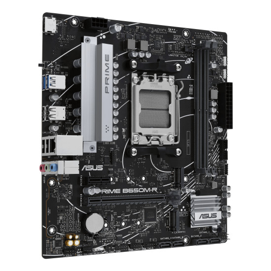 Mainboard|ASUS|AMD B650|SAM5|Micro-ATX|Memory DDR5|Memory slots 2|1xPCI-Express 4.0 1x|2xPCI-Express 4.0 16x|2xM.2|1xHDMI|4xUSB 2.0|2xUSB 3.2|1xRJ45|3xAudio port|PRIMEB650M-R Mainboard|ASUS|AMD B650|SAM5|Micro-ATX|Memory DDR5|Memory slots 2|1xPCI-Express 4.0 1x|2xPCI-Express 4.0 16x|2xM.2|1xHDMI|4xUSB 2.0|2xUSB 3.2|1xRJ45|3xAudio port|PRIMEB650M-R