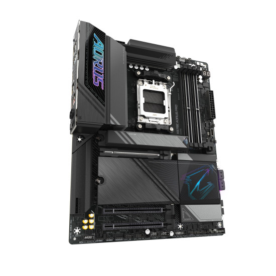 Mainboard|GIGABYTE|AMD X870E|SAM5|ATX|Memory DDR5|Memory slots 4|1xPCI-Express 3.0 4x|1xPCI-Express 4.0 4x |1xPCI-Express 5.0 16x|4xM.2|1xHDMI|2xUSB 2.0|7xUSB 3.2|2xUSB-C|1xOptical S/PDIF|1xRJ45|2xAudio port|X870EAORUSPRO1.1 Mainboard|GIGABYTE|AMD X870E|SAM5|ATX|Memory DDR5|Memory slots 4|1xPCI-Express 3.0 4x|1xPCI-Express 4.0 4x |1xPCI-Express 5.0 16x|4xM.2|1xHDMI|2xUSB 2.0|7xUSB 3.2|2xUSB-C|1xOptical S/PDIF|1xRJ45|2xAudio port|X870EAORUSPRO1.1