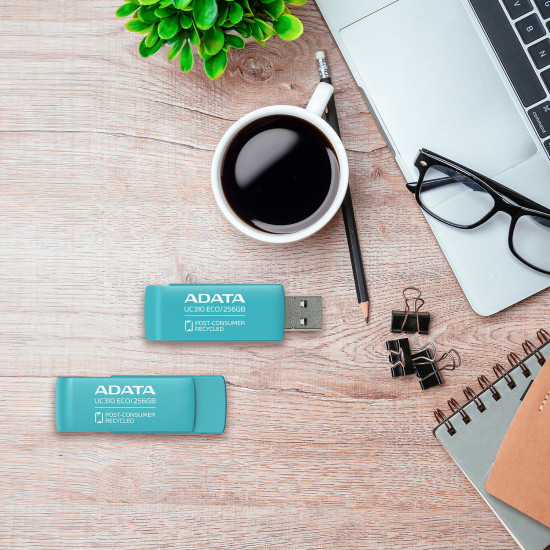 MEMORY DRIVE FLASH USB3.2 256G/GREEN UC310E-256G-RGN ADATA MEMORY DRIVE FLASH USB3.2 256G/GREEN UC310E-256G-RGN ADATA